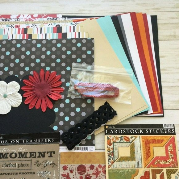 Scrapbook Kit Lot 25 Sheets American Crafts DaisyD's Embellishments NEW - Picture 4 of 5
